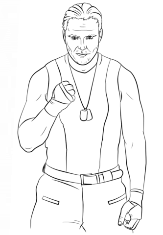 Wwe Dean Ambrose Coloring Page